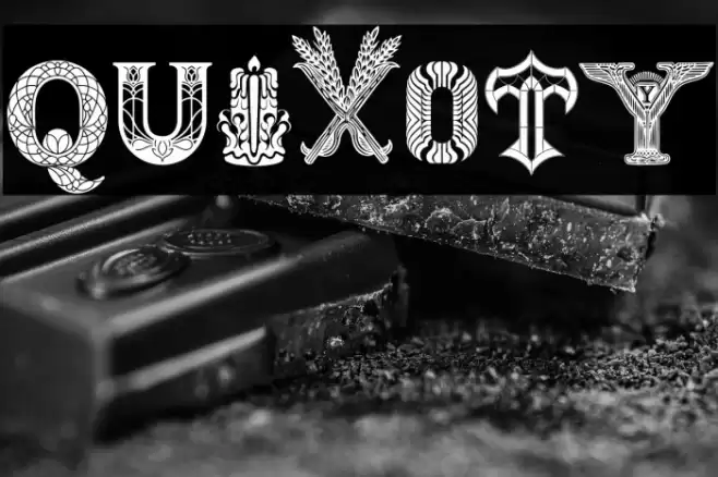 Quixoty Font examples