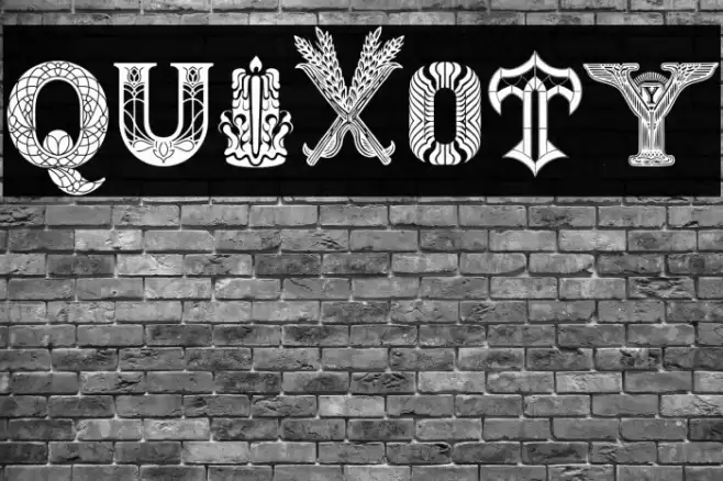 Quixoty Font examples