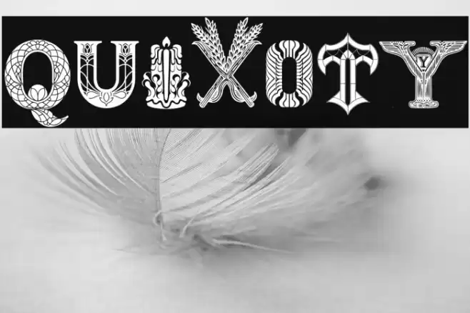 Quixoty Font examples