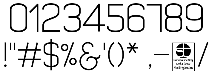 Quizma Light Demo Font OTHER CHARS