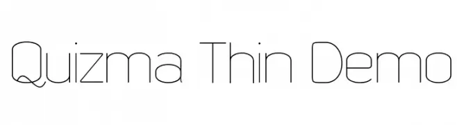 Quizma Thin Demo  Fuentes Gratis Descargar