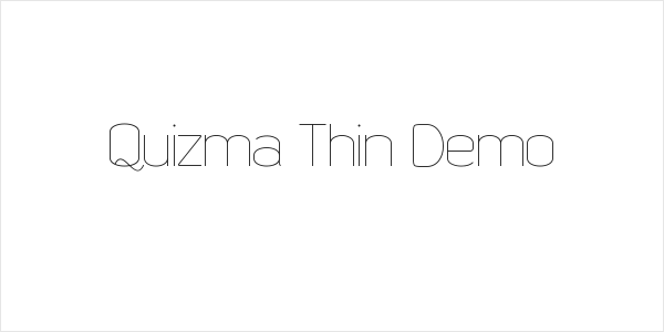 Quizma Thin Demo Logo