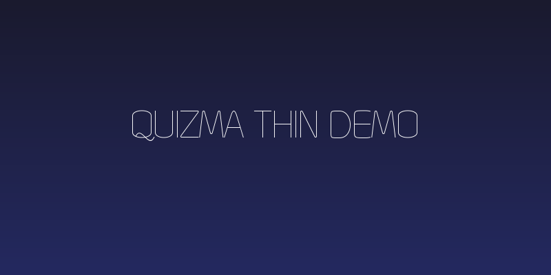 Quizma Thin Demo Social Header
