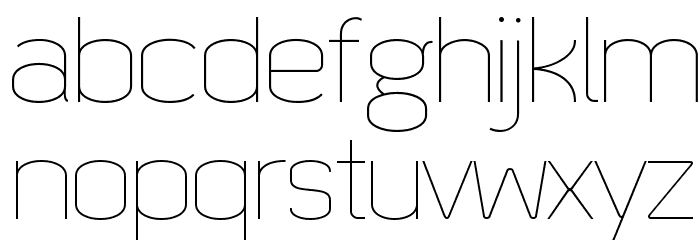 Quizma Thin Demo Font LOWERCASE