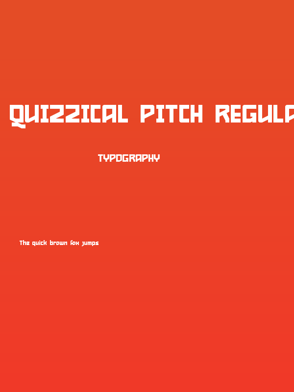 Quizzical Pitch Regular Poster