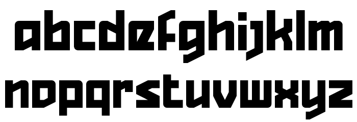 Quizzical Pitch Regular Font LOWERCASE