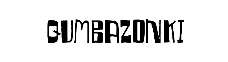 Qumbazonki  Frei Schriftart Herunterladen