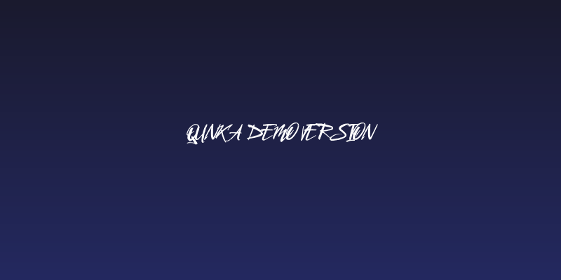 Qunka Demo Version Social Header