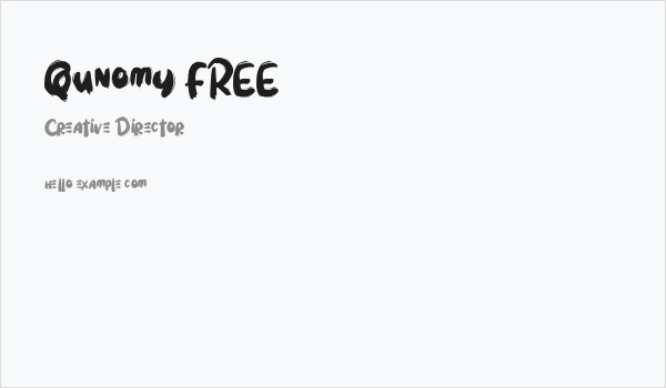 Qunomy FREE Business Card