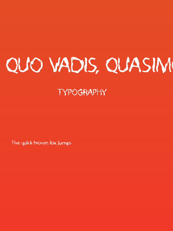 Quo Vadis, Quasimodo Poster