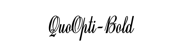 QuoOpti-Bold  フリーフォントのダウンロード