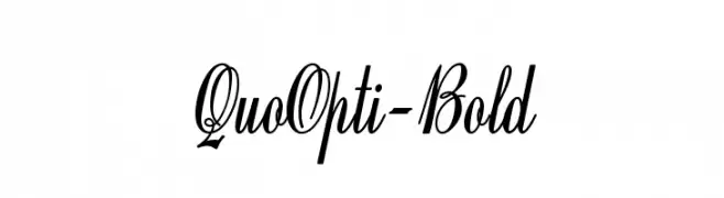 QuoOpti-Bold  フリーフォントのダウンロード