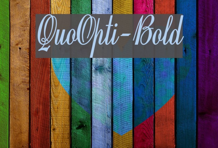 QuoOpti-Bold Font examples