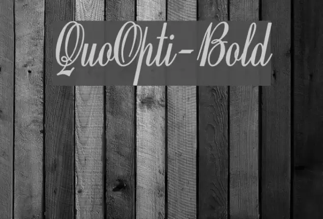 QuoOpti-Bold Font examples