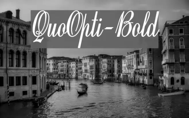 QuoOpti-Bold Font examples