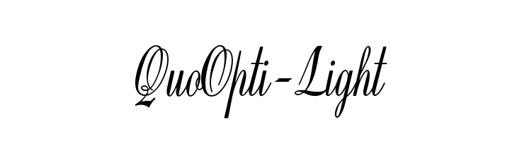 QuoOpti-Light  font caratteri gratis