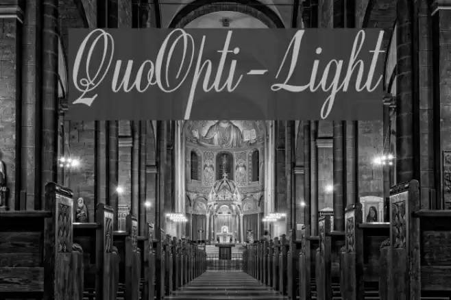 QuoOpti-Light Font examples