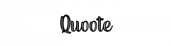 Quoote  Frei Schriftart Herunterladen