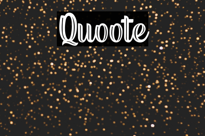 Quoote Example 1