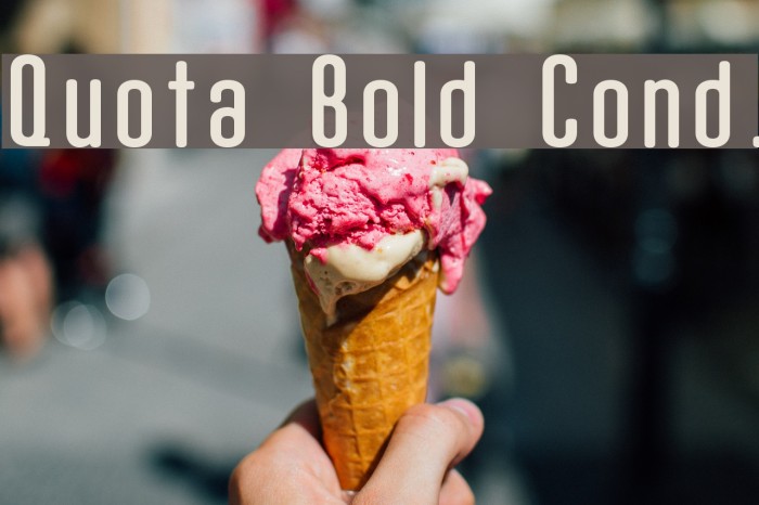 Quota Bold Cond. Example 1