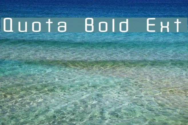 Quota Bold Ext. Example 1