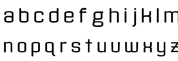 Quota Bold Ext. Font LOWERCASE