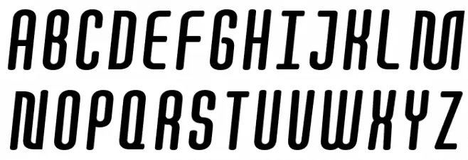 Quota Bold Italic Cond. Fonte MAIÚSCULAS
