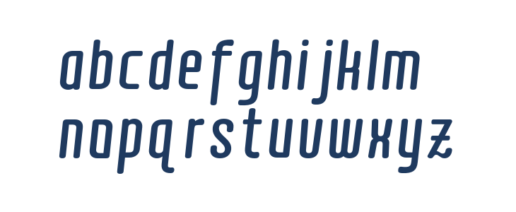 Quota Bold Italic Cond. Lowercase