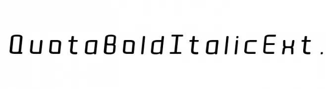 Quota Bold Italic Ext.  Скачать бесплатные шрифты