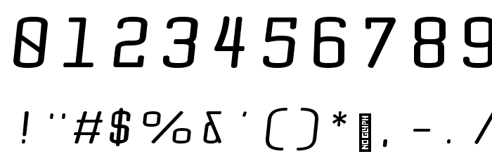 Quota Bold Italic Ext. Font OTHER CHARS
