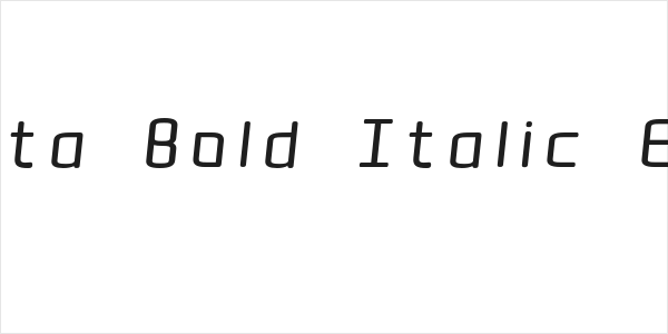 Quota Bold Italic Ext. Logo