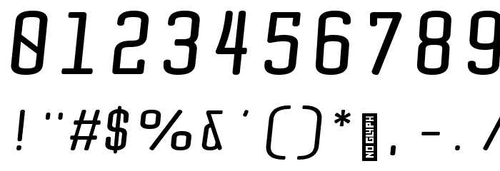 Quota Bold Italic Font OTHER CHARS