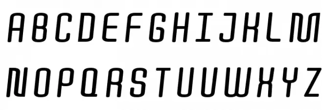 Quota Bold Italic Fonte MAIÚSCULAS