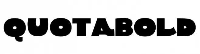 Quota Bold  Frei Schriftart Herunterladen