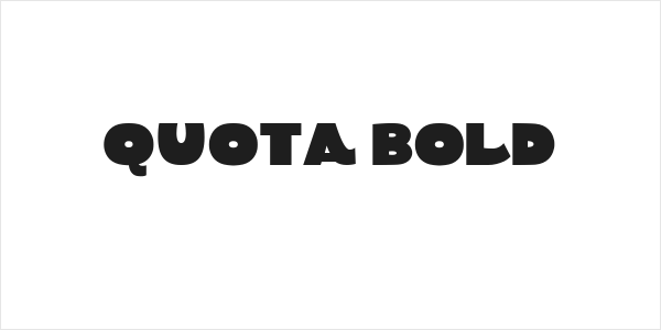 Quota Bold Logo