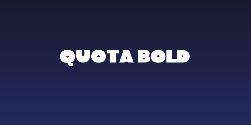 Quota Bold Social Header