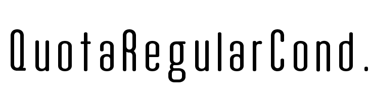 Quota Regular Cond.  Fuentes Gratis Descargar