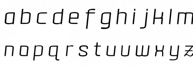 Quota Regular Italic Ext. Polices MINUSCULES