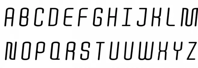Quota Regular Italic Шрифта ВЕРХНИЙ