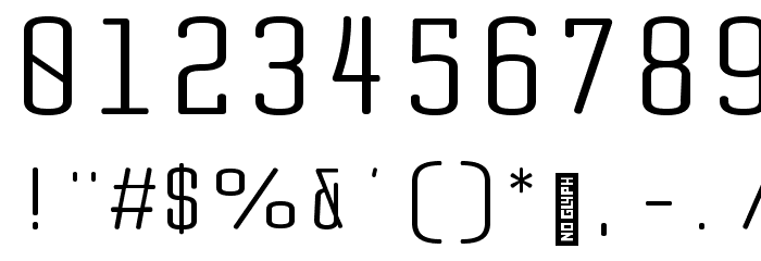 Quota Regular Font OTHER CHARS