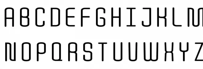 Quota Regular Шрифта ВЕРХНИЙ