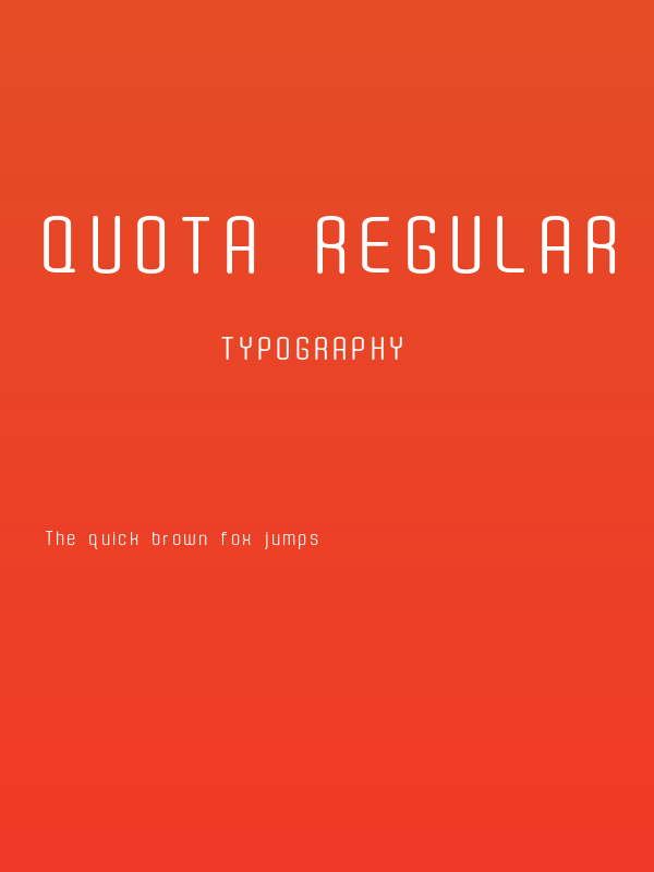 Quota Regular Poster
