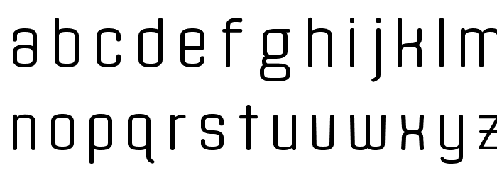 Quota Regular Font LOWERCASE