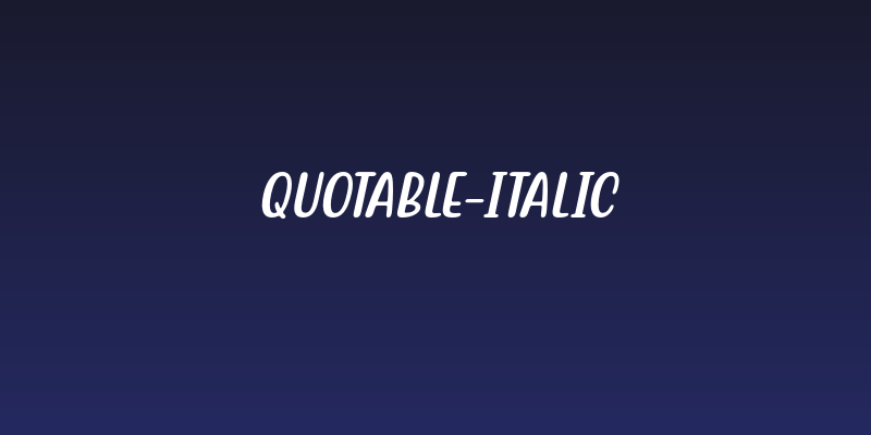 Quotable-Italic Social Header