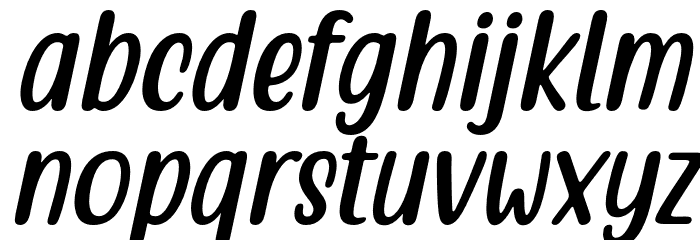 Quotable-Italic Font LOWERCASE