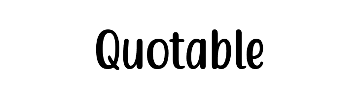 Quotable  les polices de caractères gratuit tlcharger