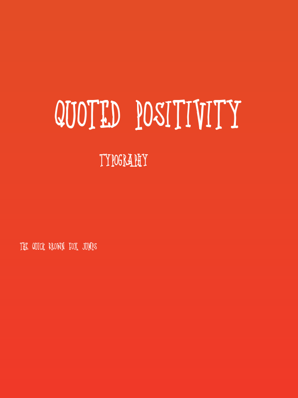 Quoted Positivity Poster