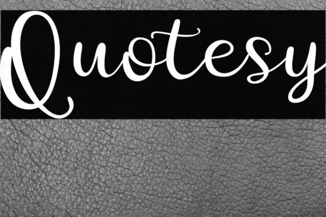 Quotesy Font examples