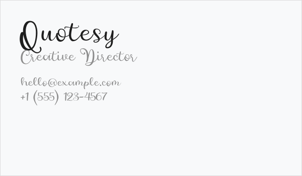 Quotesy Business Card