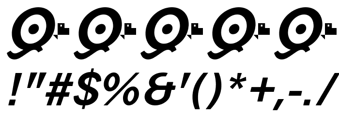 QuotusBold-Italic Font OTHER CHARS